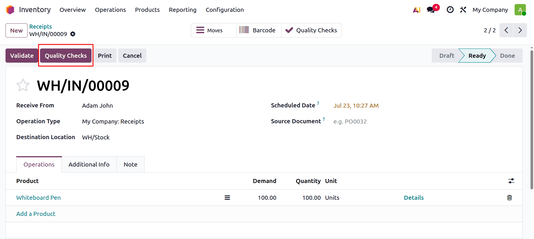 How to Set Up Quality Control Points for Products and Categories in Odoo 19-cybrosys