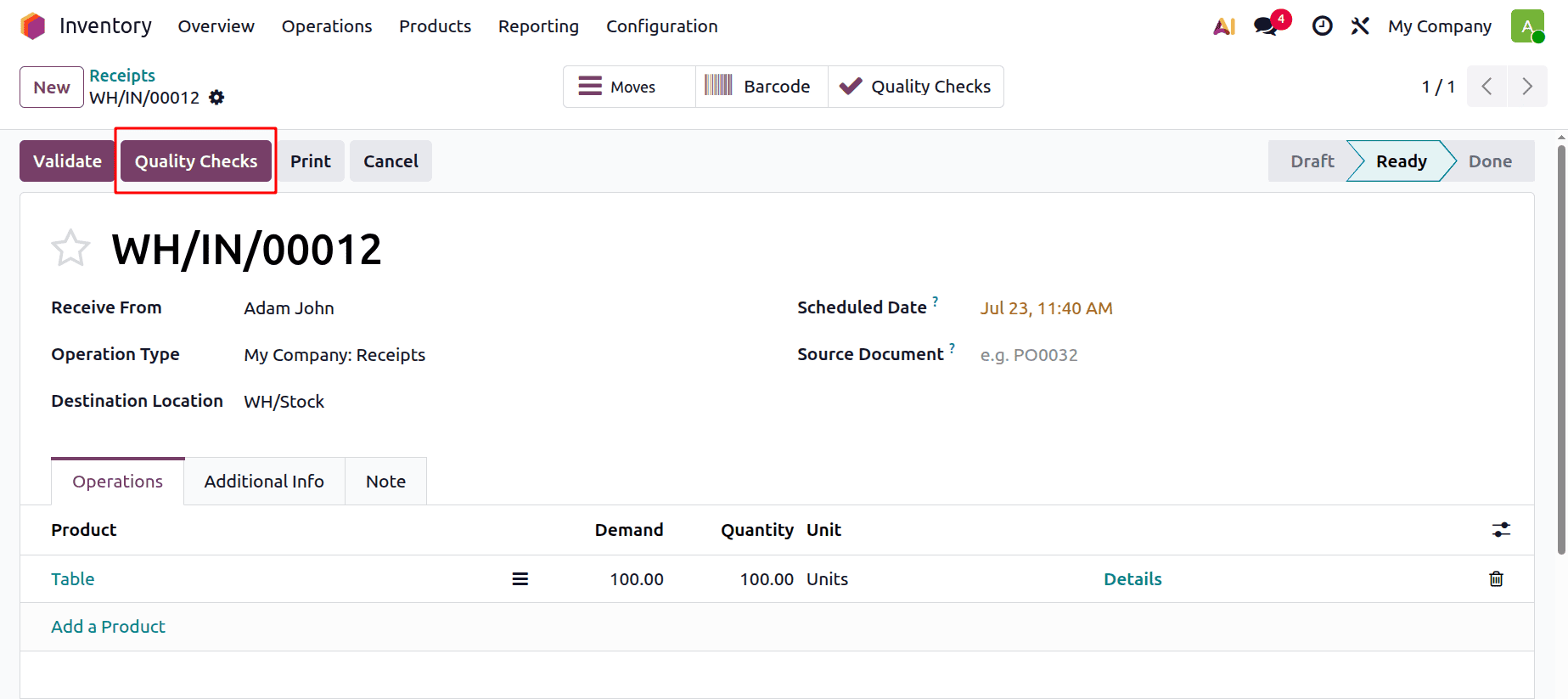 How to Set Up Quality Control Points for Products and Categories in Odoo 19-cybrosys