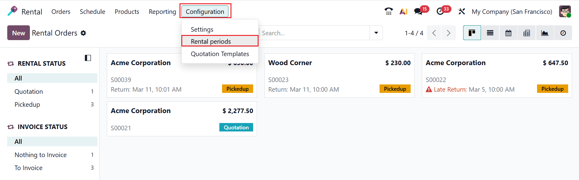 How to Set up Rental Products and Time Periods in Odoo 19-cybrosys