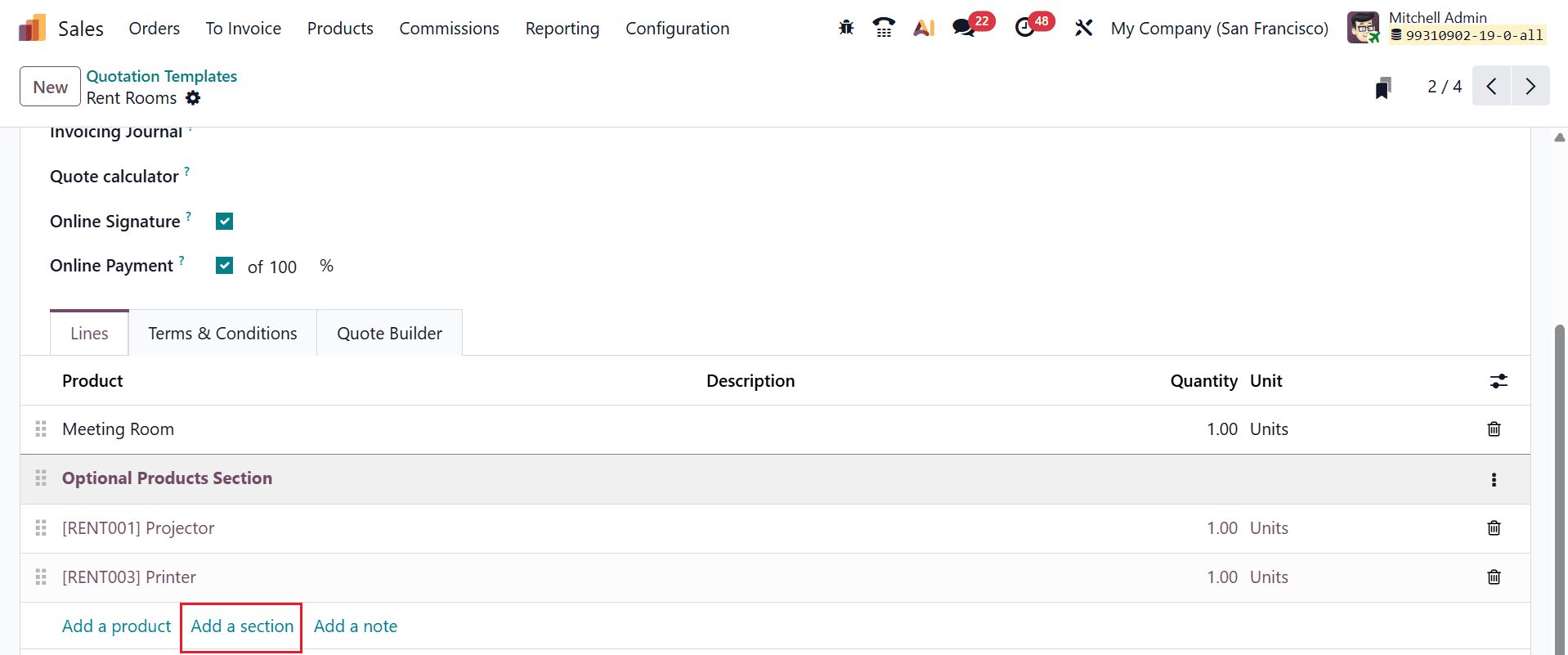 How to Set Up Rental Quotation Templates in Odoo 19-cybrosys