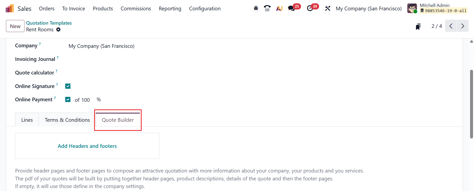 How to Set Up Rental Quotation Templates in Odoo 19-cybrosys