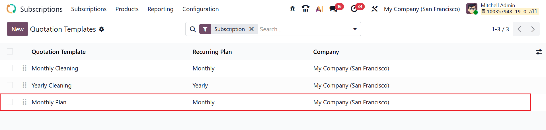 How to Set Up Subscription Templates in Odoo 19-cybrosys