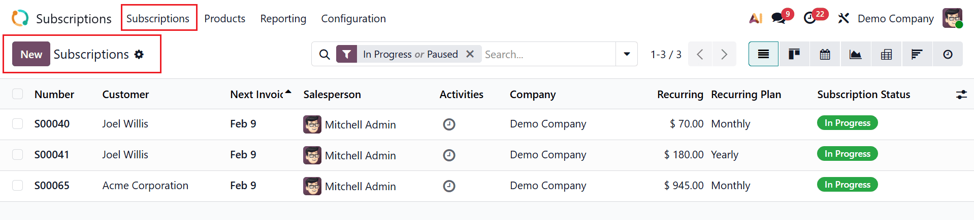 How to Set Up Subscription Templates in Odoo 19-cybrosys