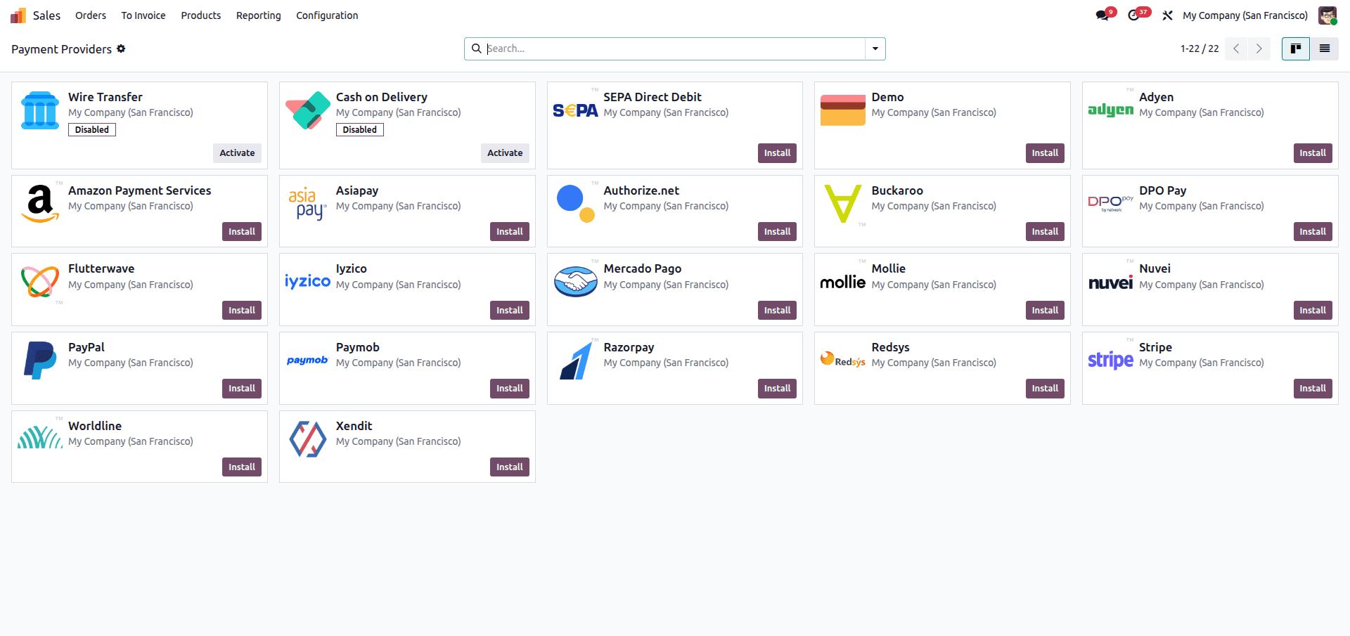 How to set up the Payment Providers in Odoo 19-cybrosys