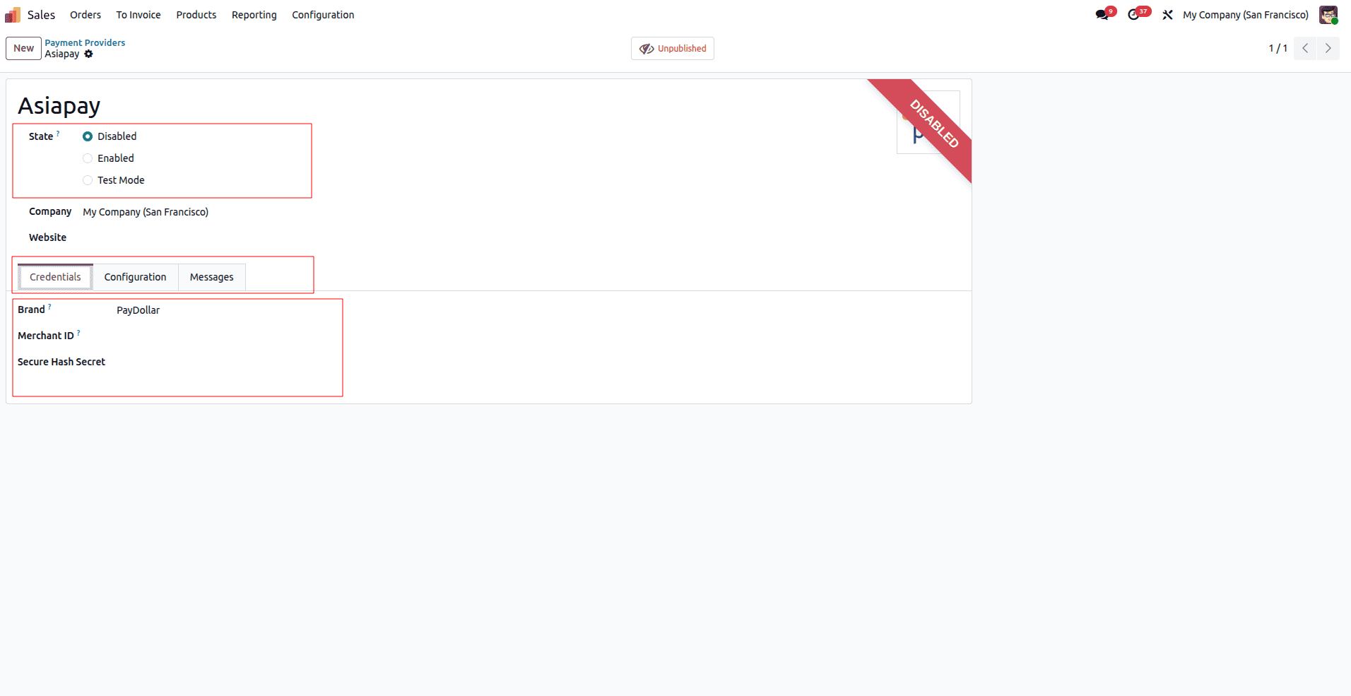 How to set up the Payment Providers in Odoo 19-cybrosys