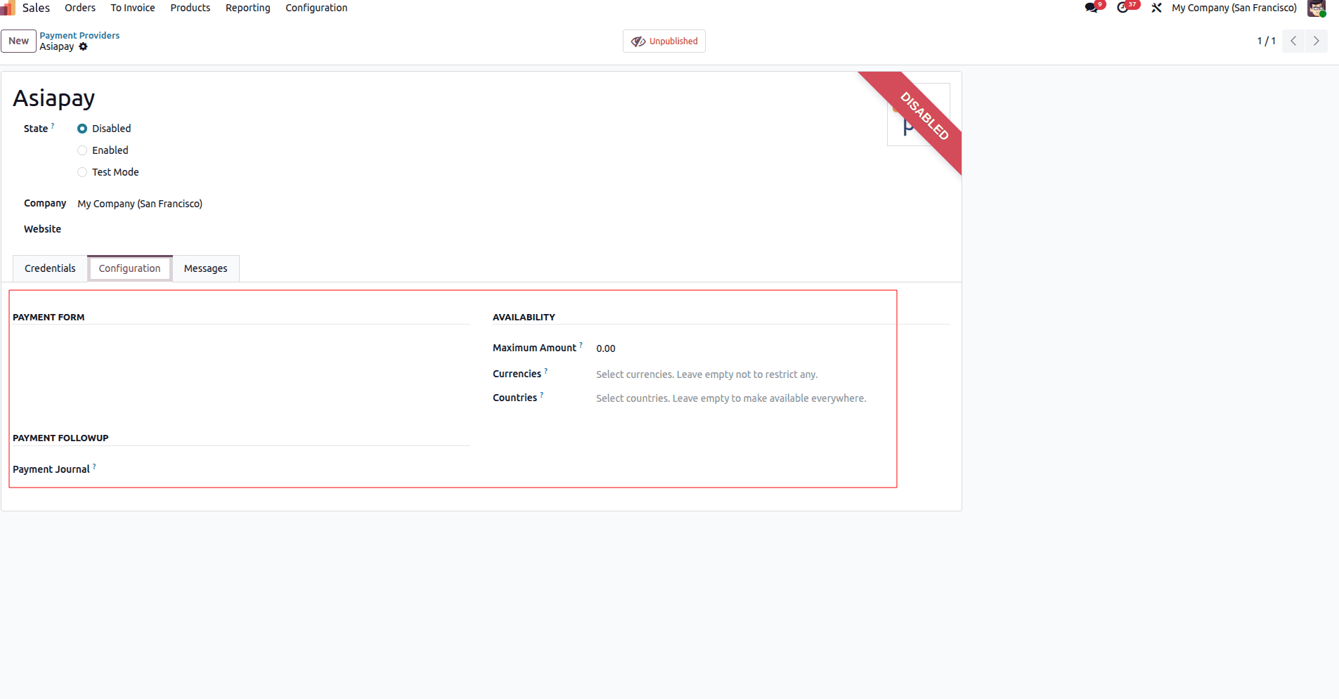 How to set up the Payment Providers in Odoo 19-cybrosys