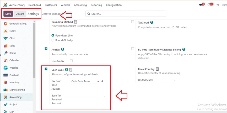 How to Setup Cash Basis Tax Computation in Odoo 17 Accounting-cybrosys