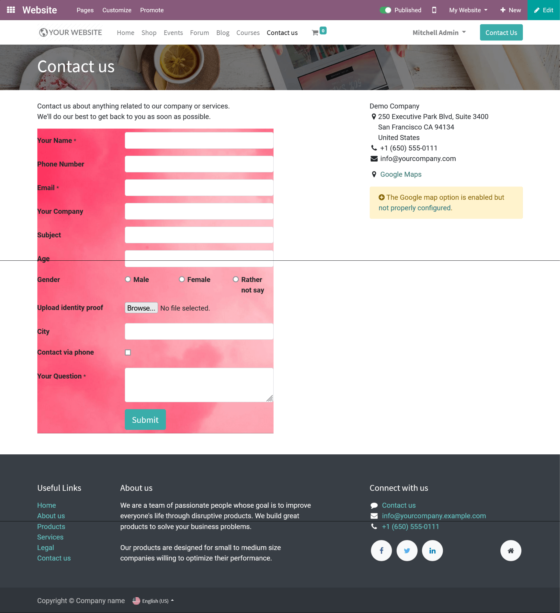 how-to-setup-contact-us-page-for-your-odoo-website