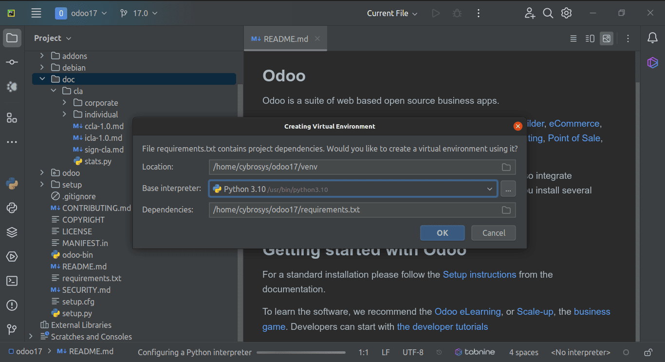 how-to-setup-odoo-17-development-environment-using-pycharm-in-ubuntu-20-04-1-cybrosys