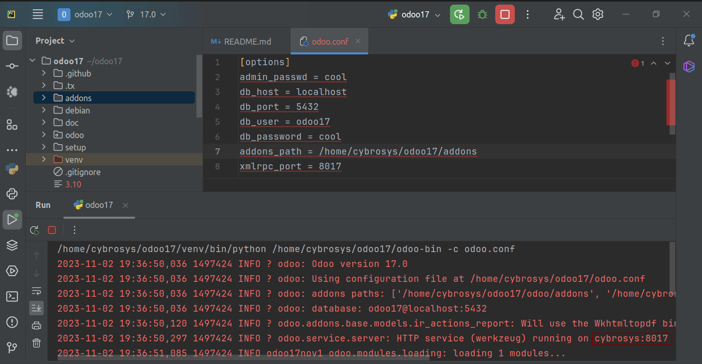 how-to-setup-odoo-17-development-environment-using-pycharm-in-ubuntu-20-04-15-cybrosys