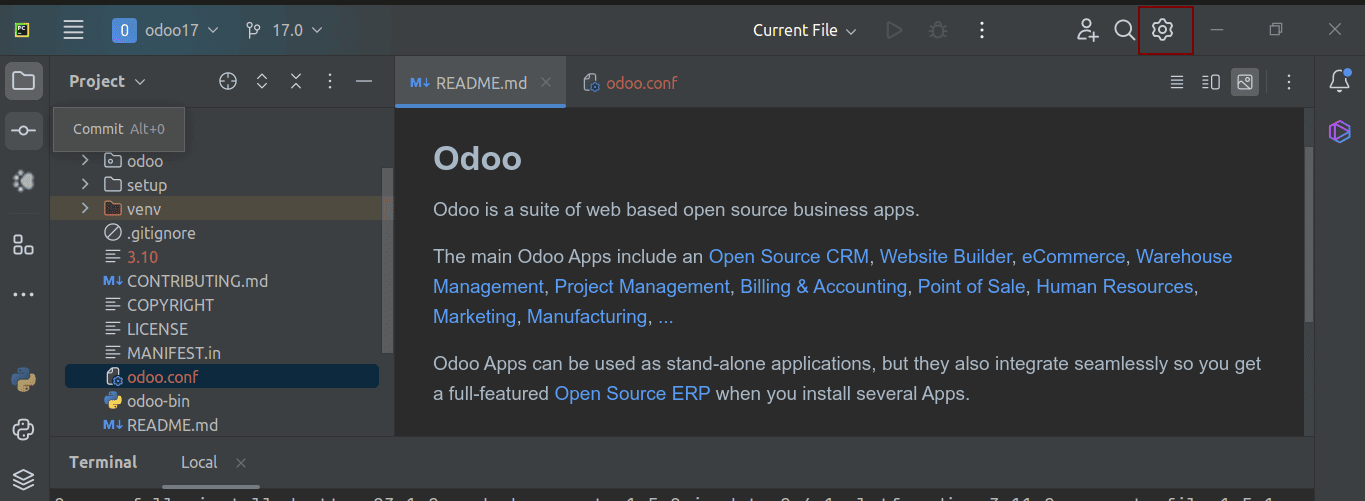 how-to-setup-odoo-17-development-environment-using-pycharm-in-ubuntu-20-04-9-cybrosys