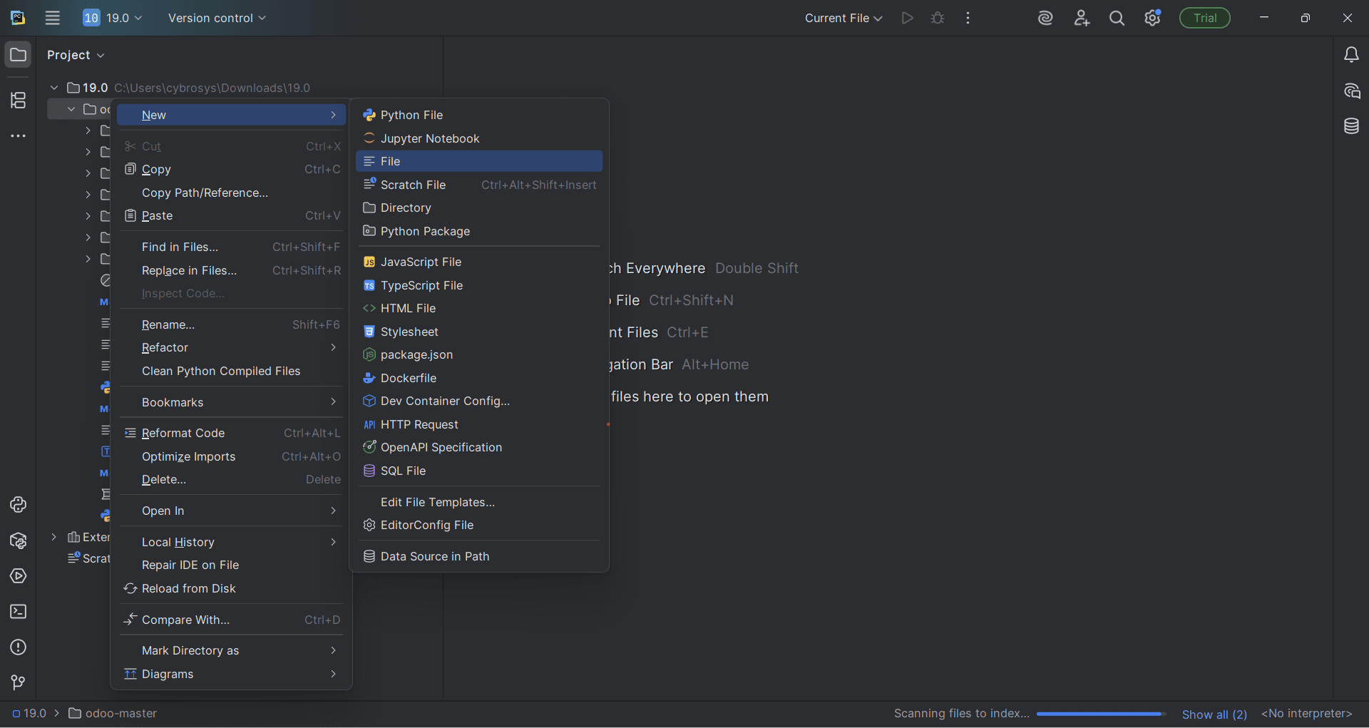How to Setup Odoo 19 Development Environment Using Pycharm in Windows-cybrosys