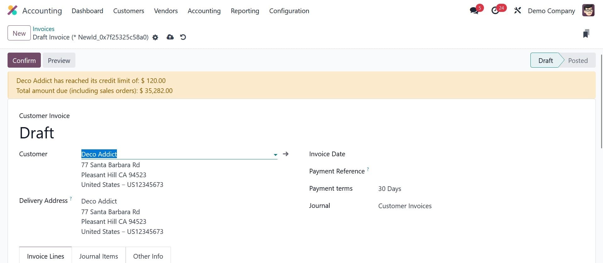 How to Setup Sale Credit Limit in Odoo 17 Accounting-cybrosys