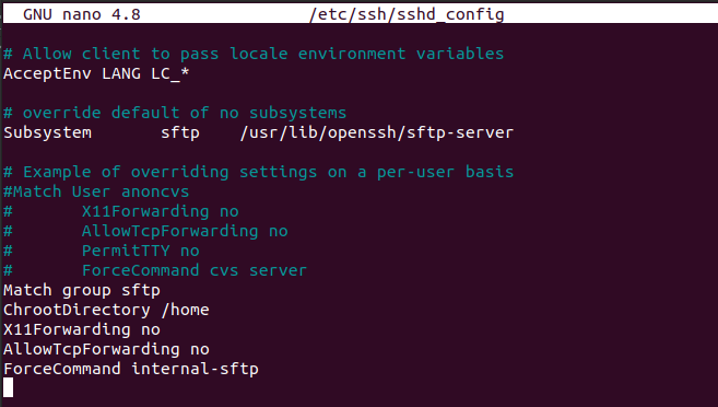 How to Setup SFTP Server on Ubuntu 20.04-cybrosys