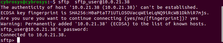 How to Setup SFTP Server on Ubuntu 20.04-cybrosys