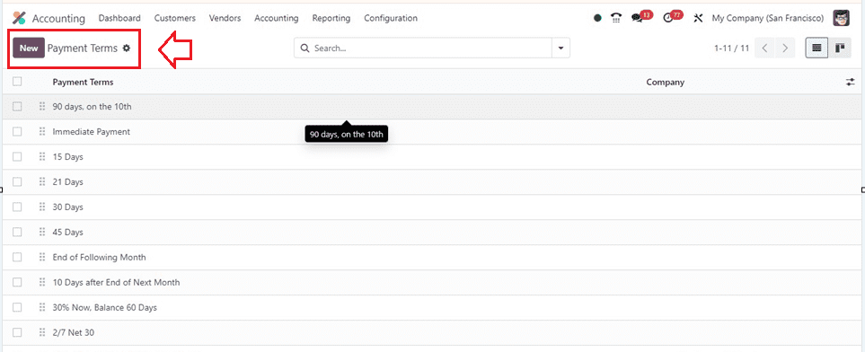 How to Setup the Payment Terms in Odoo 17 Accounting-cybrosys