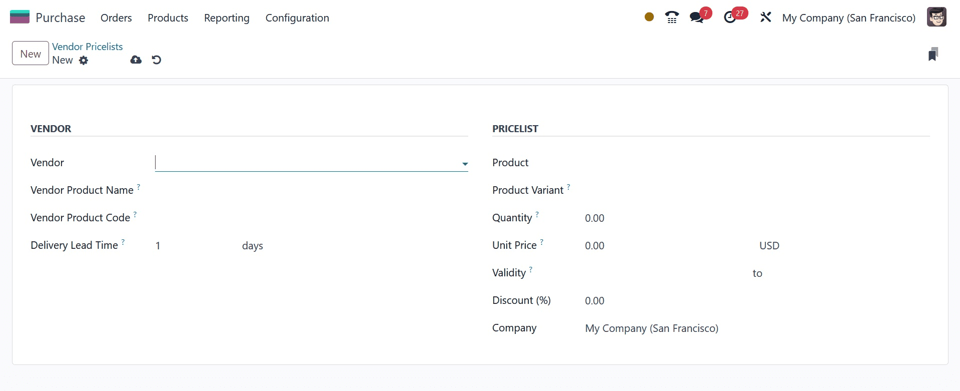 How to Setup Vendor Pricelist in Odoo 17 Purchase-cybrosys