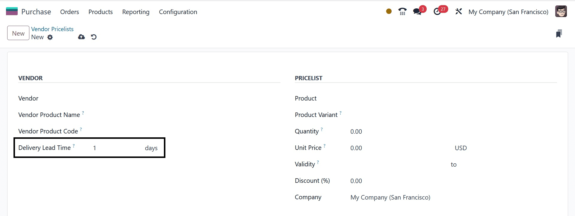 How to Setup Vendor Pricelist in Odoo 17 Purchase-cybrosys