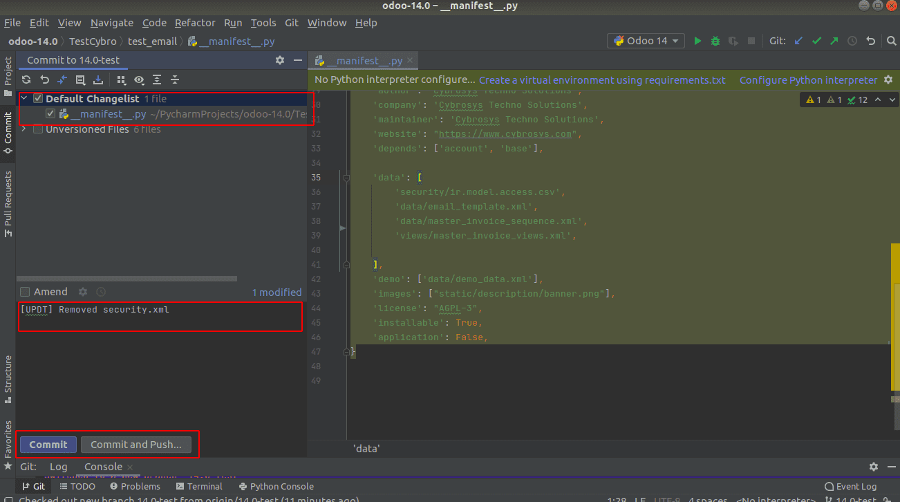 pycharm git