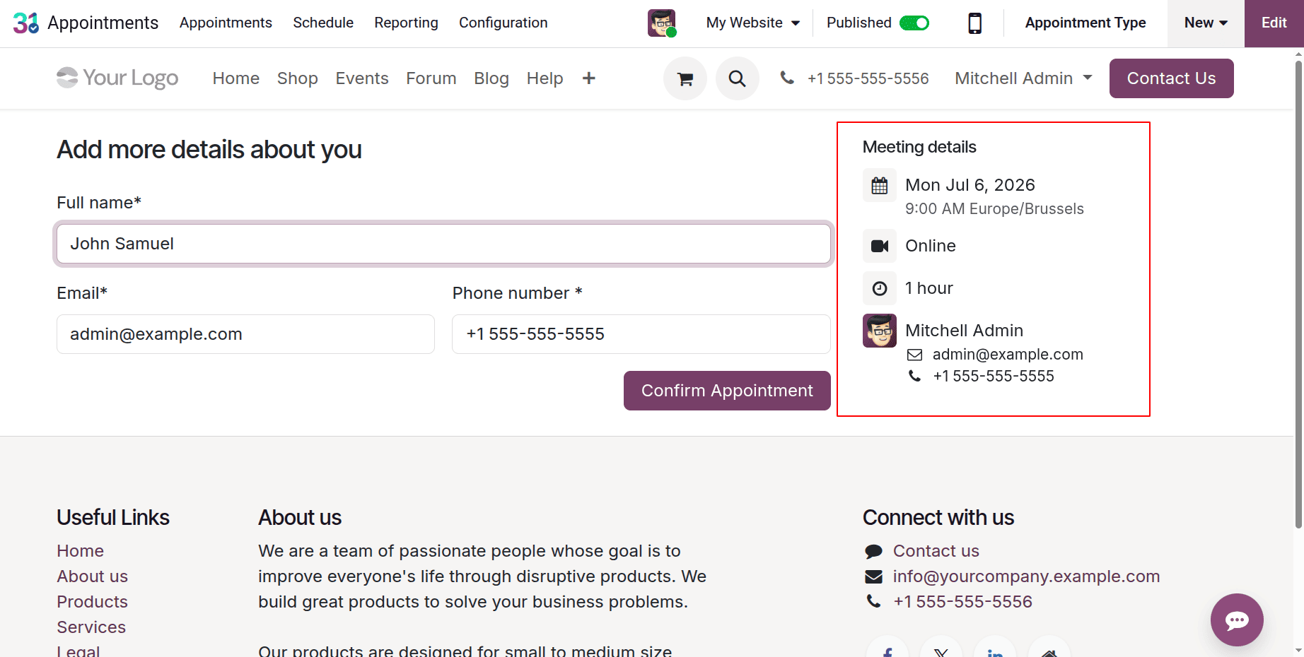 How to Simplify Appointment Scheduling with Odoo 19-cybrosys