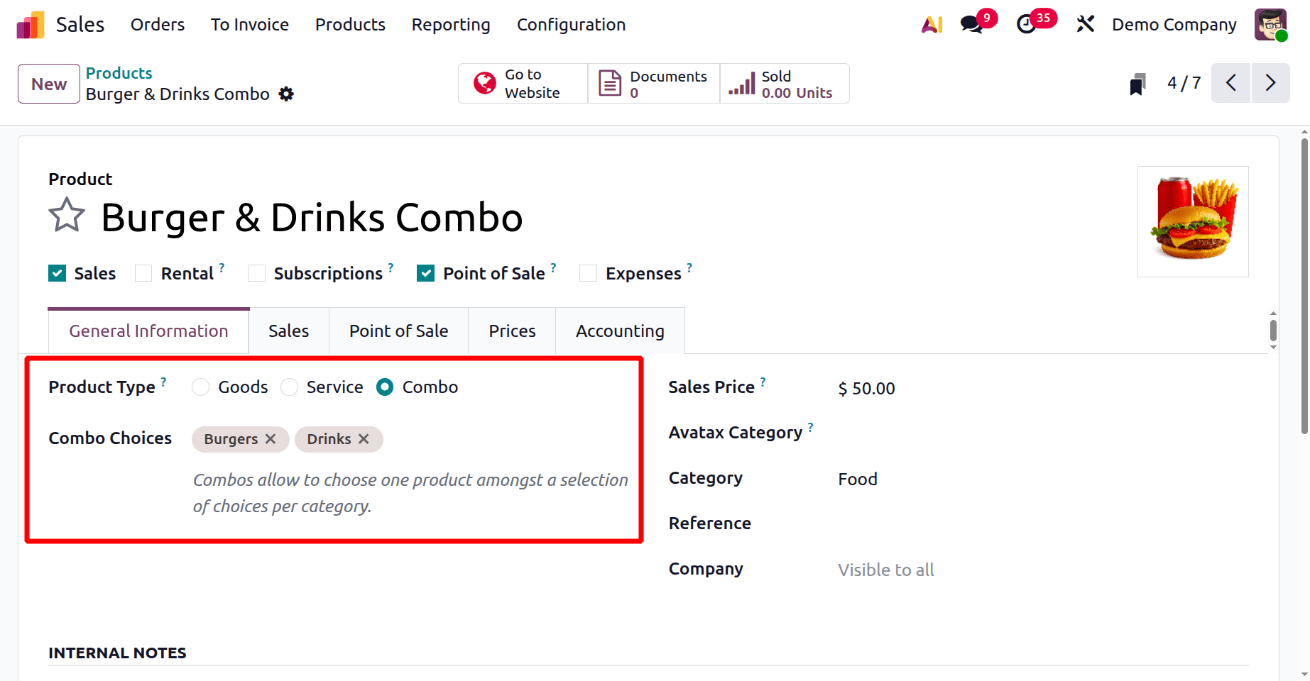 How to Simplify Combo Product Sales in Odoo 19-cybrosys