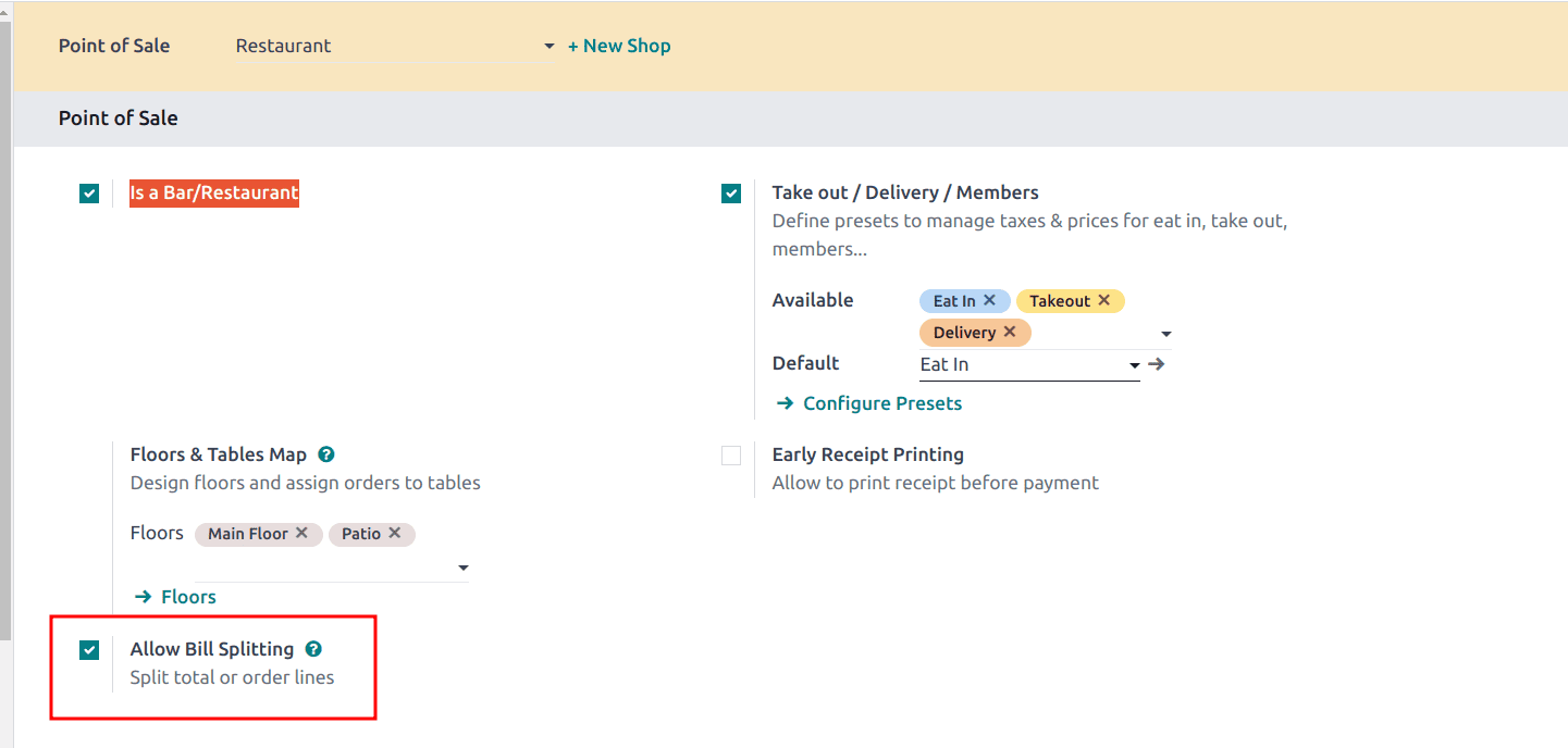 How to Split Restaurant Bills in Odoo 18 Point of Sale-cybrosys