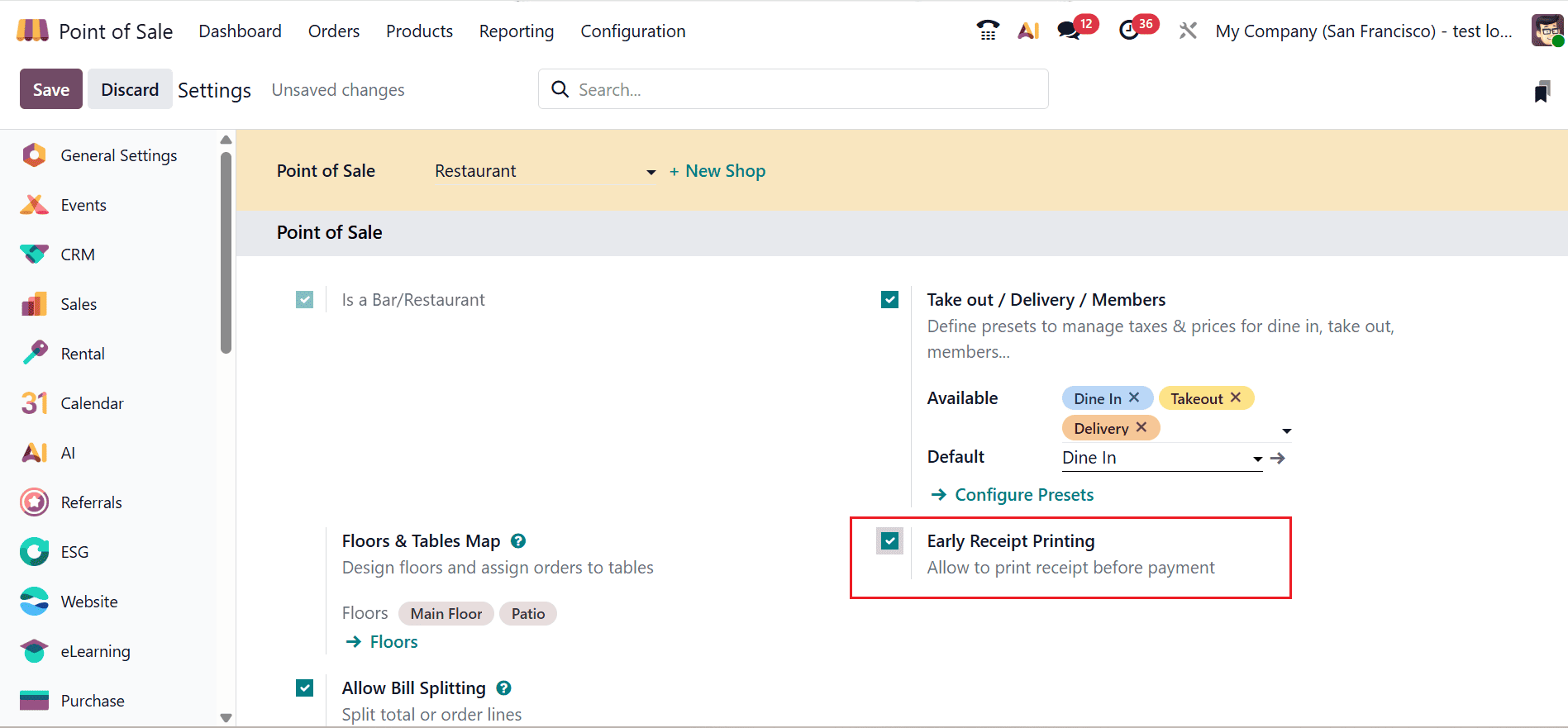 How to Split Restaurant Bills in Odoo 19 Point of Sale-cybrosys