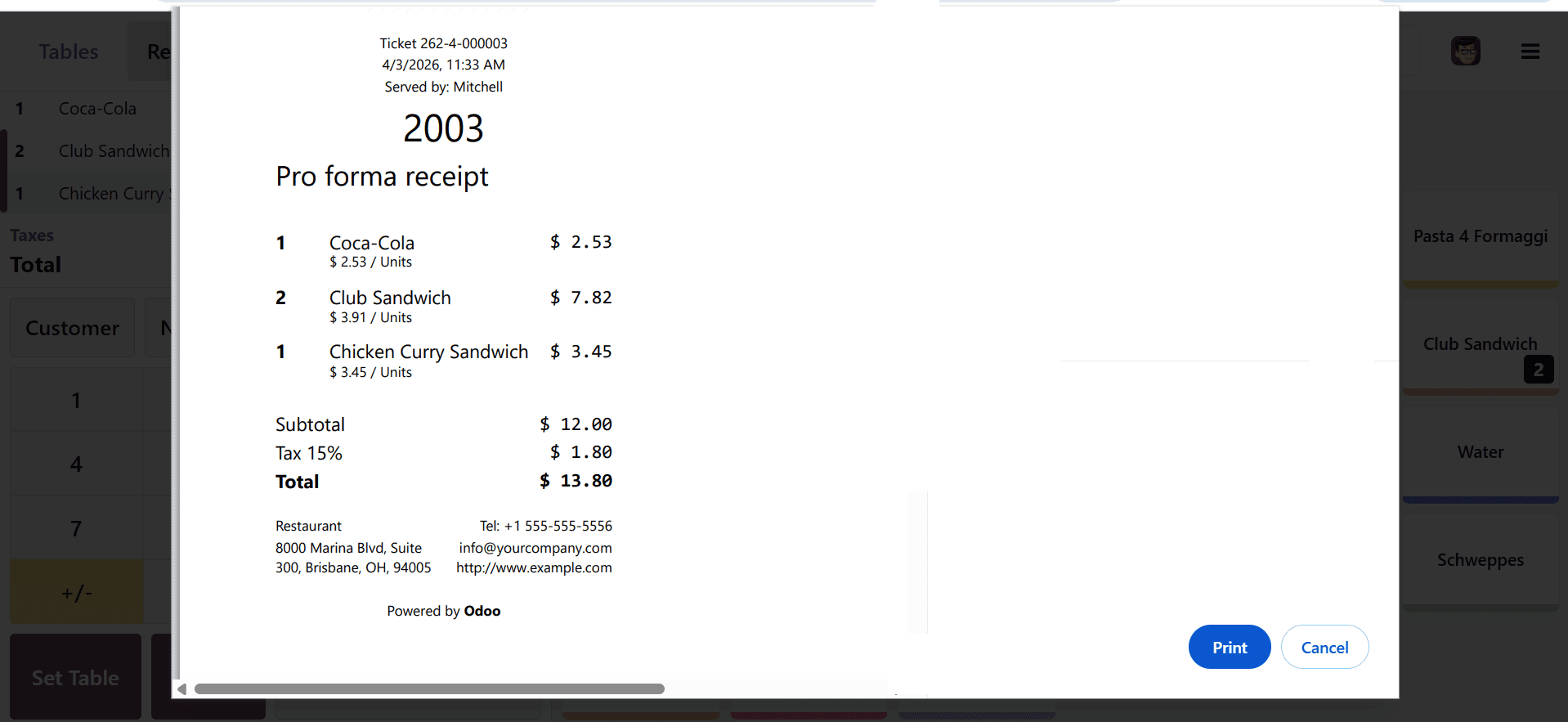 How to Split Restaurant Bills in Odoo 19 Point of Sale-cybrosys