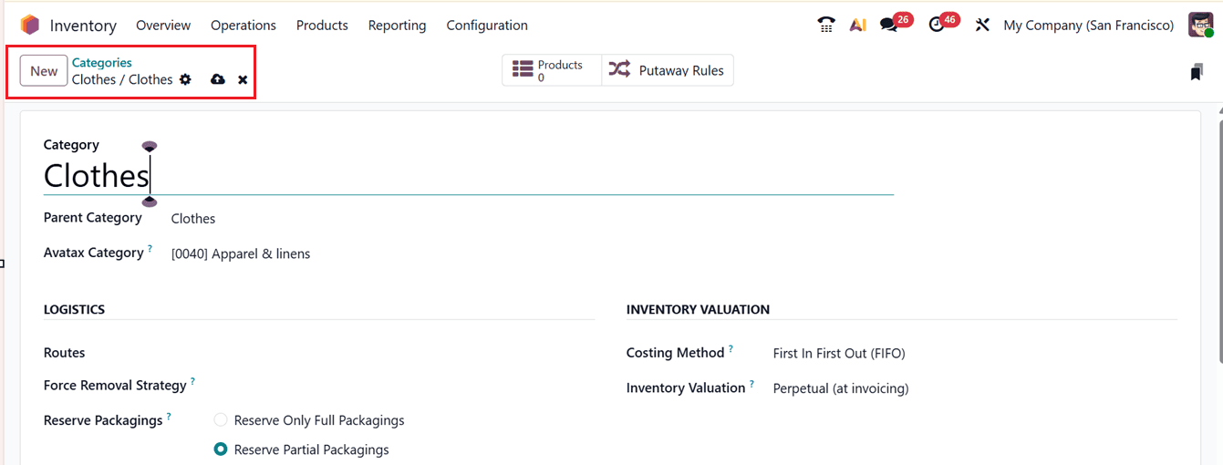 How to Structure Inventory Using Product Categories in Odoo 19-cybrosys