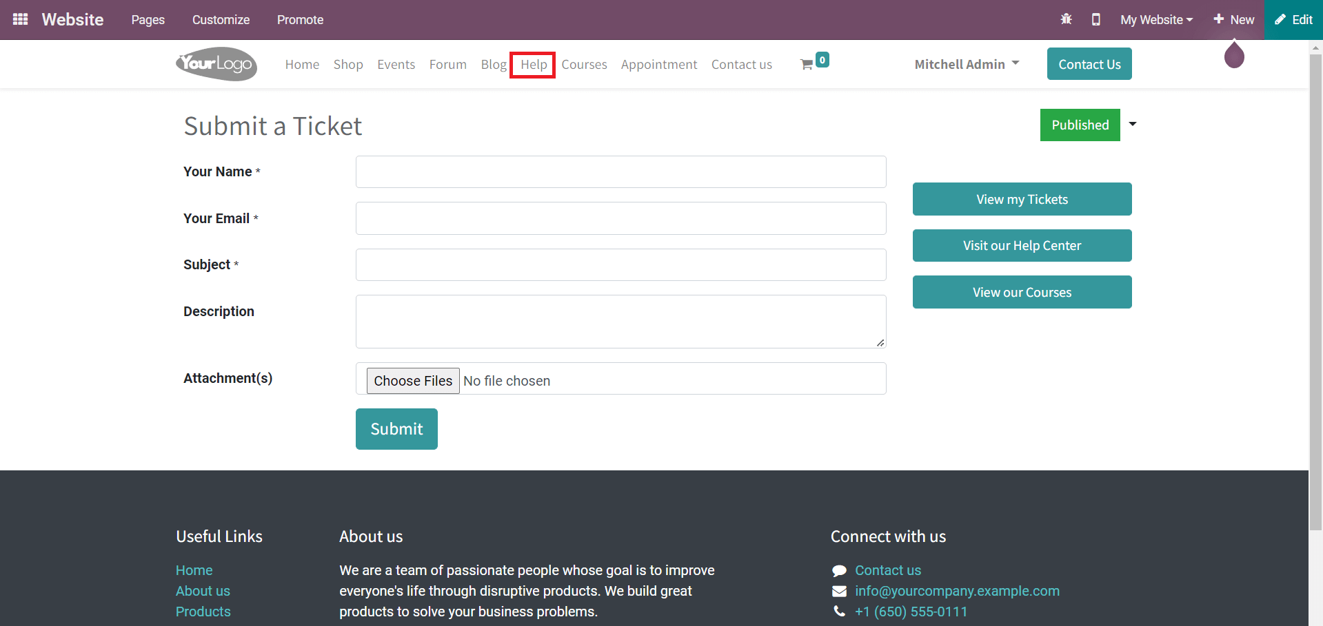 how-to-submit-and-manage-support-ticket-in-odoo-15