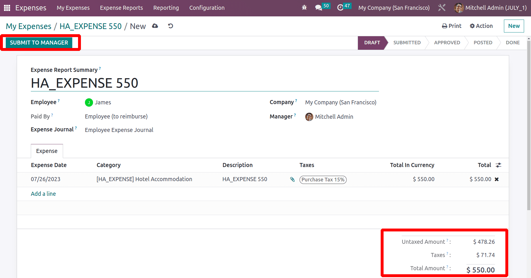 How to Submit Expenses Through Incoming Email in Odoo 16 Expense App-cybrosys