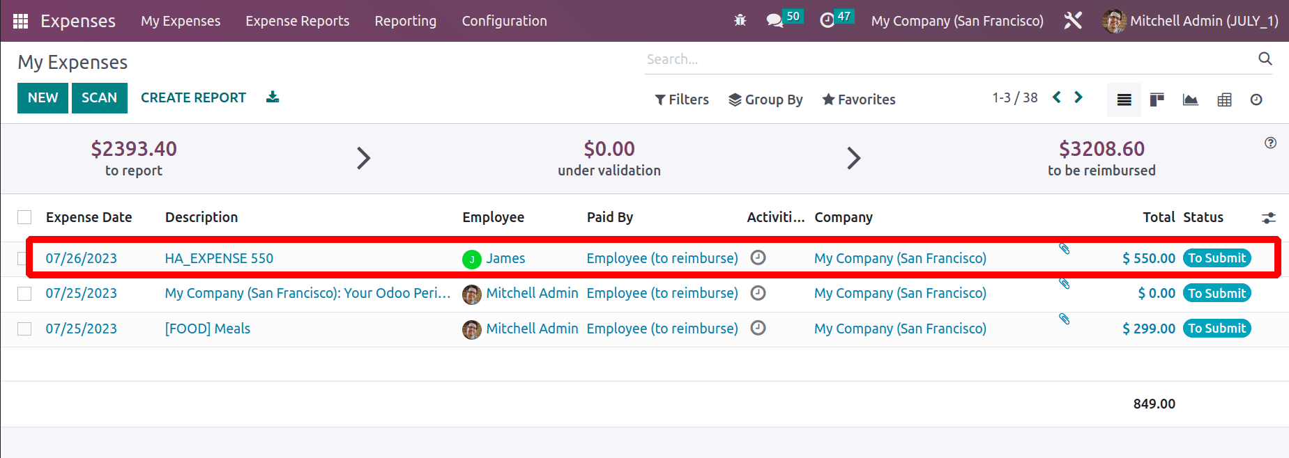 How to Submit Expenses Through Incoming Email in Odoo 16 Expense App-cybrosys