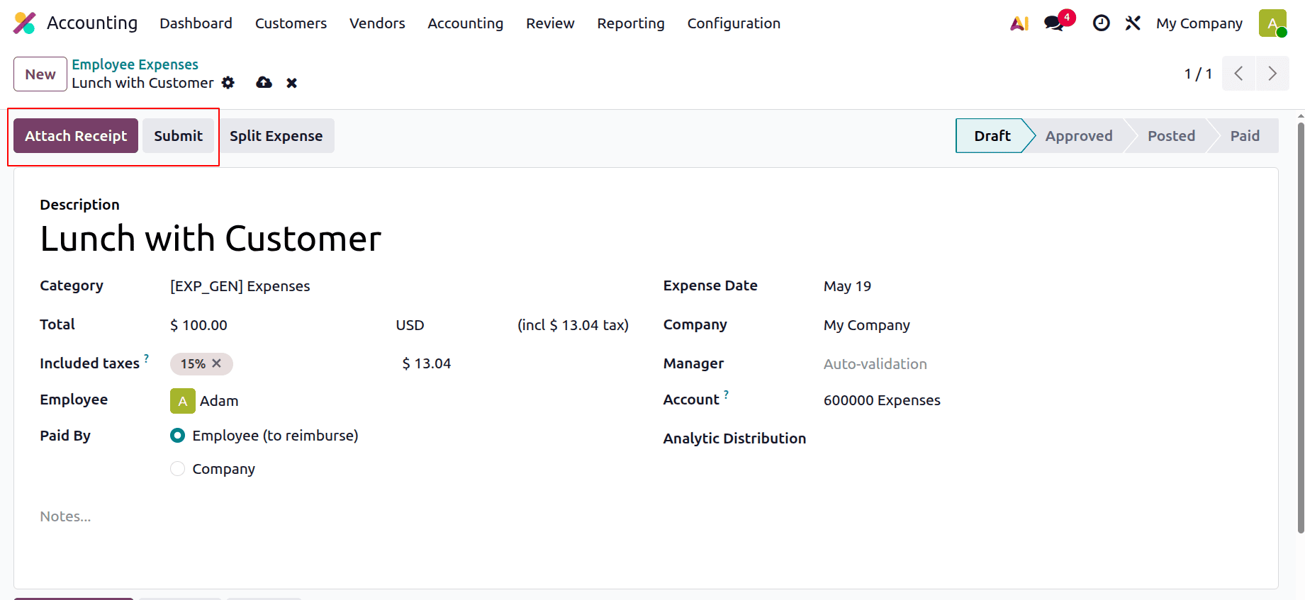 How to Track and Reimburse Employee Expenses in Odoo 19 Accounting-cybrosys