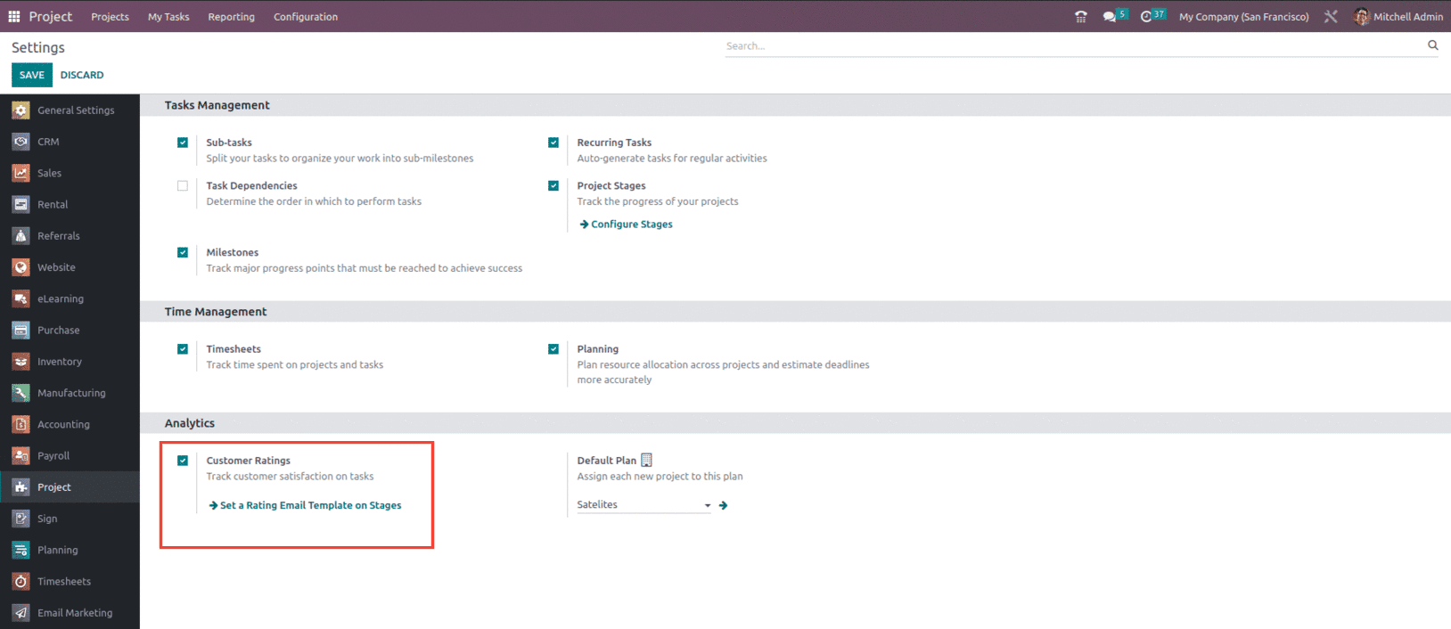 How to Track Customer Satisfaction on Tasks With Odoo 16 Project App-cybrosys