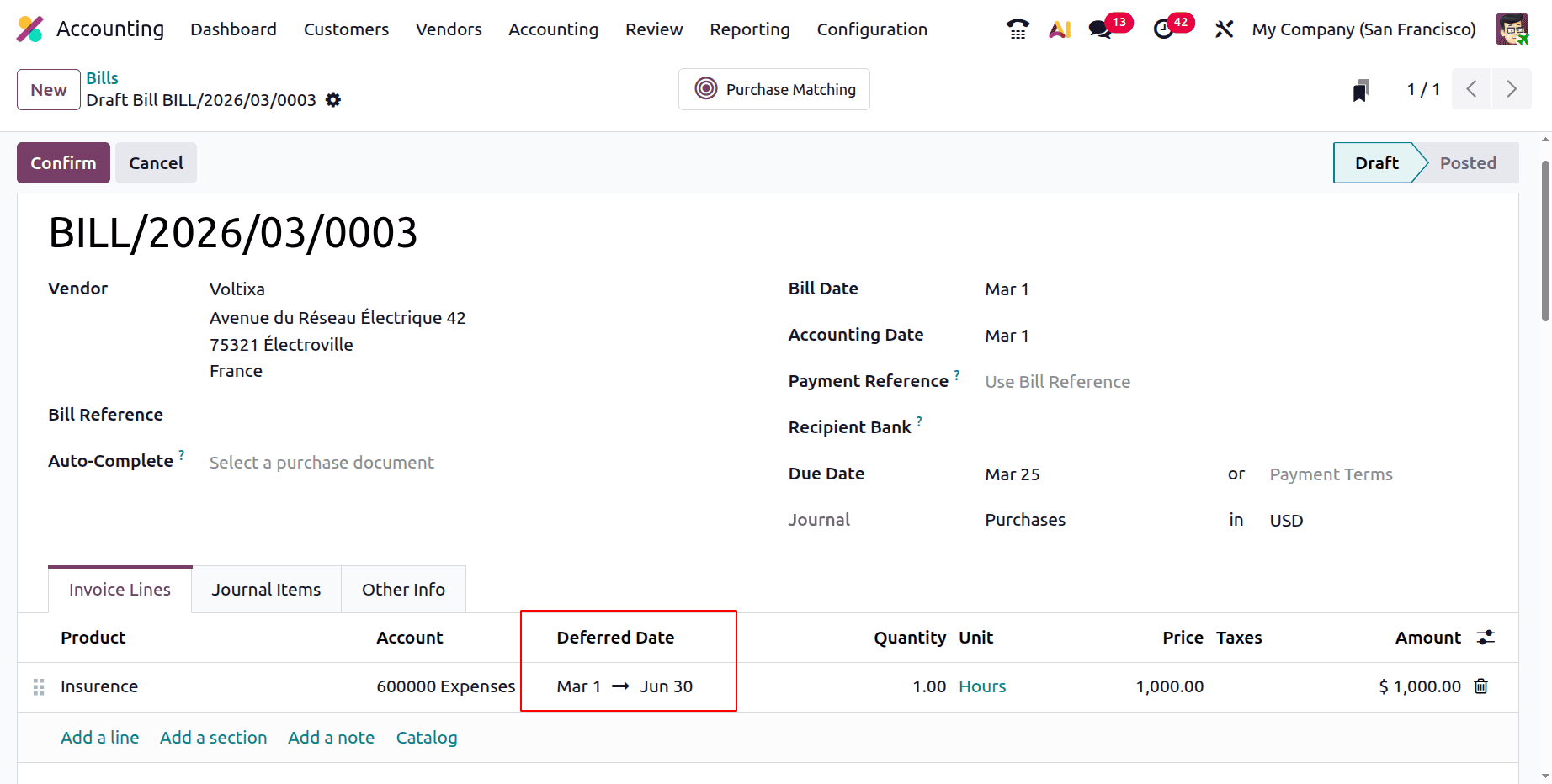 How to Track Deferred Expense Entries in Odoo 19 Accounting-cybrosys