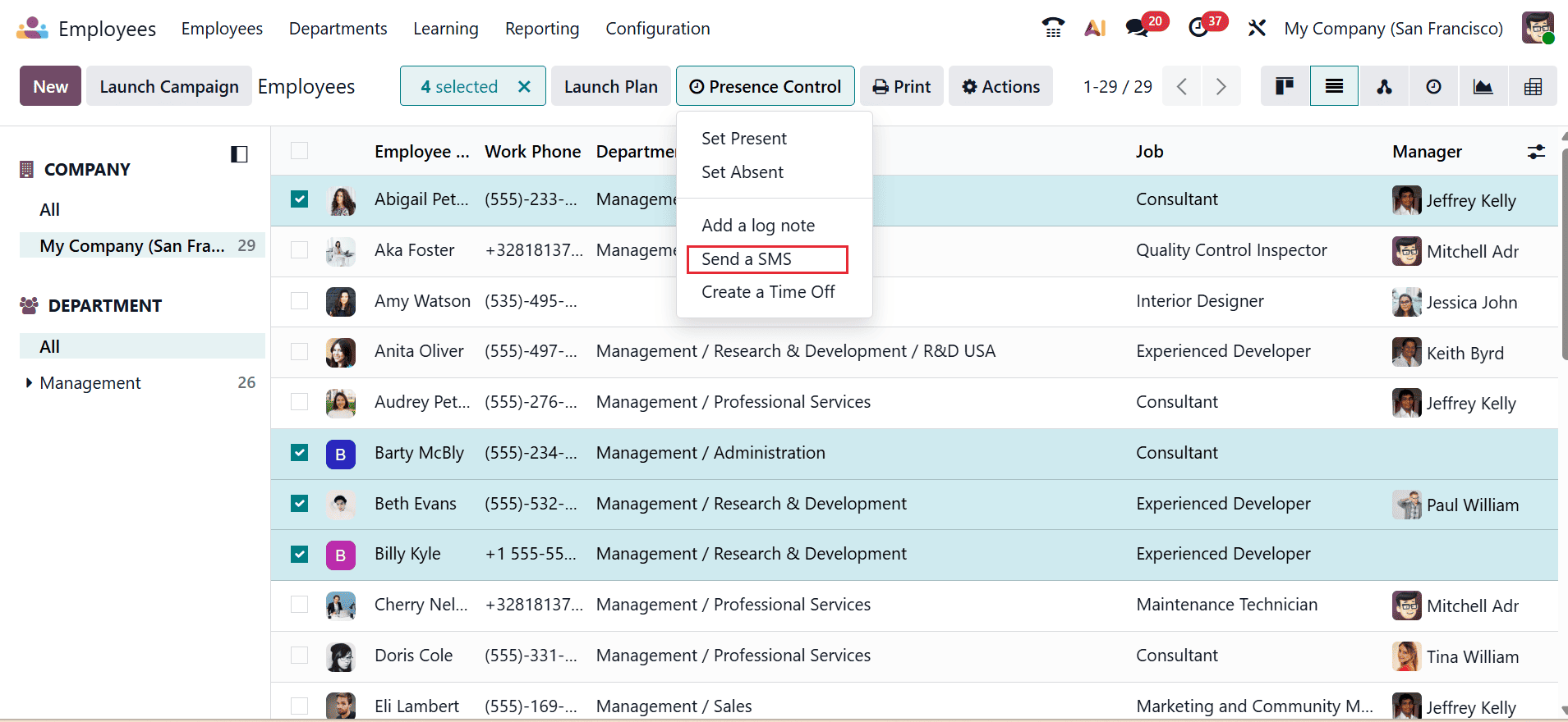 How to Track Employee Presence and Attendance in Odoo 19-cybrosys