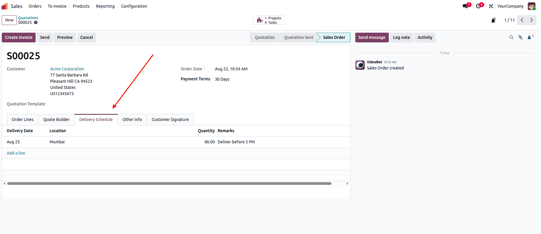 How to Track One2many Field Changes in Odoo 19 Chatter-cybrosys