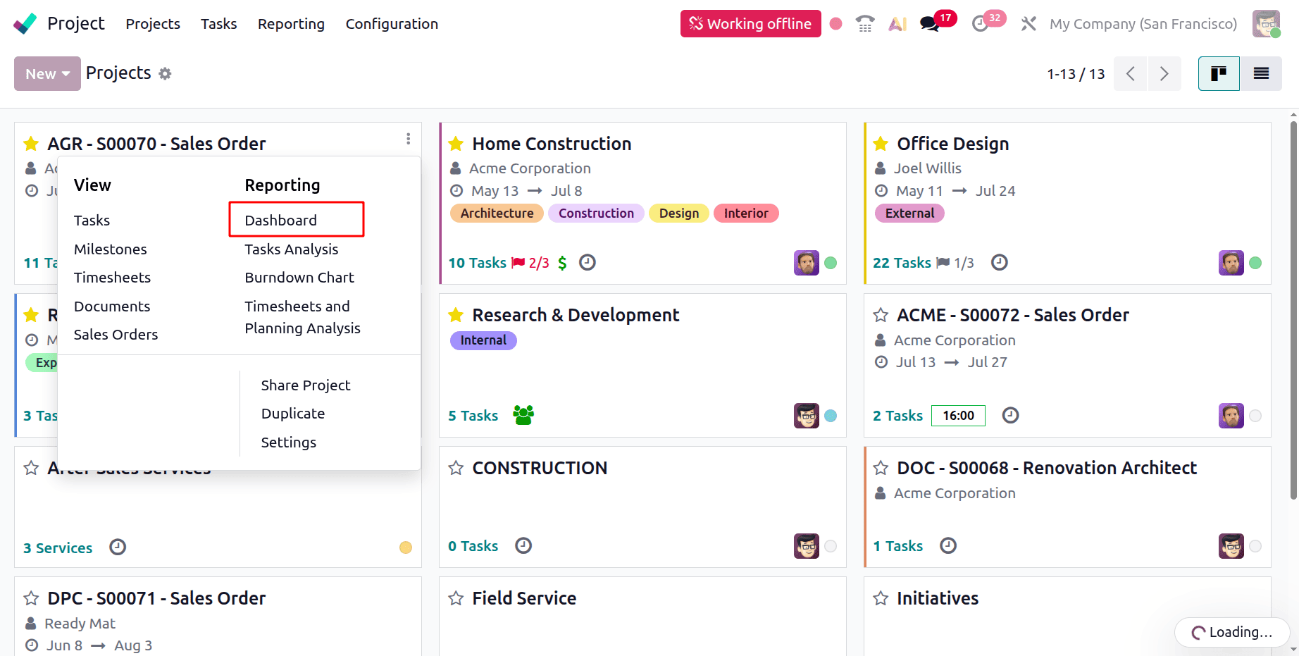 How to Track Project Progress with Burndown Charts in Odoo 19-cybrosys