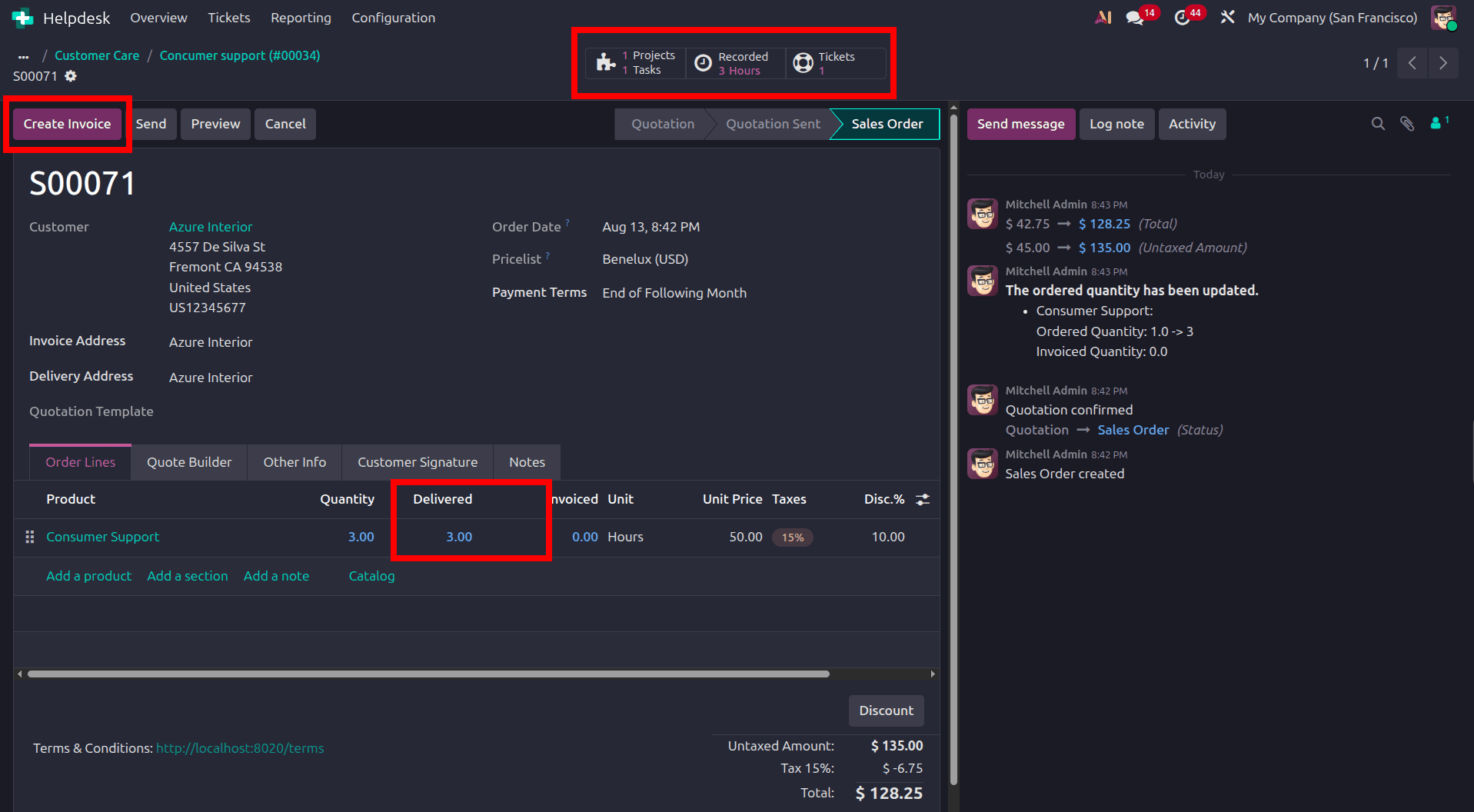 How to Track Time and Bill Helpdesk Tickets in Odoo 19-cybrosys