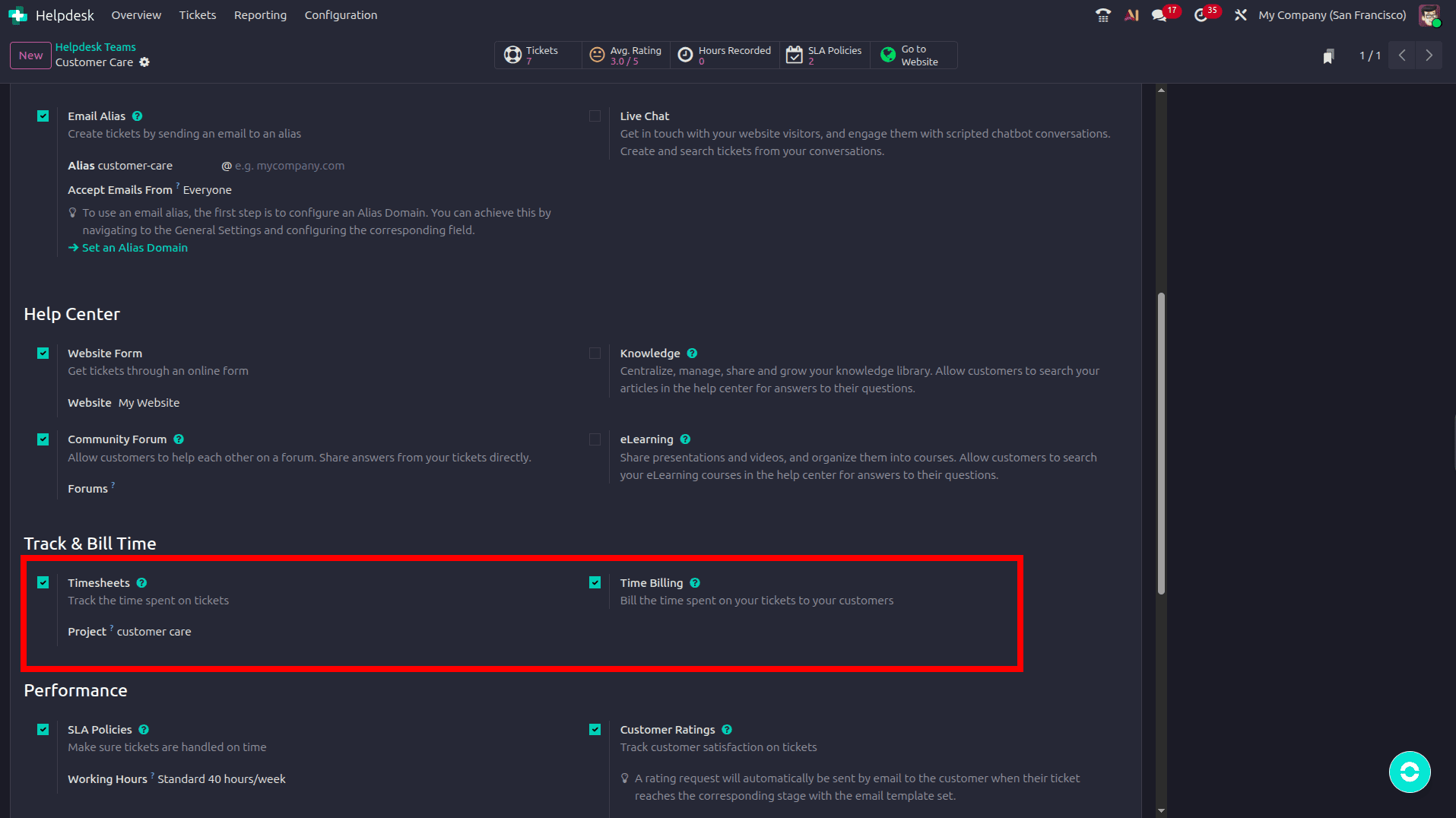 How to Track Time and Bill Helpdesk Tickets in Odoo 19-cybrosys