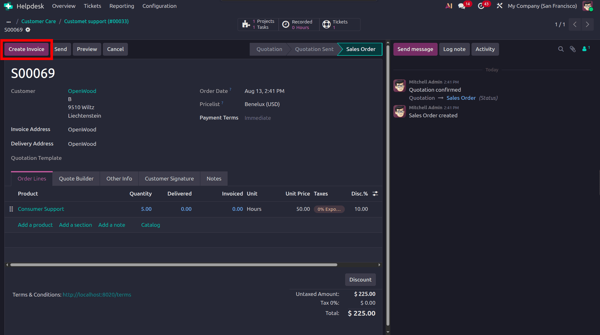 How to Track Time and Bill Helpdesk Tickets in Odoo 19-cybrosys