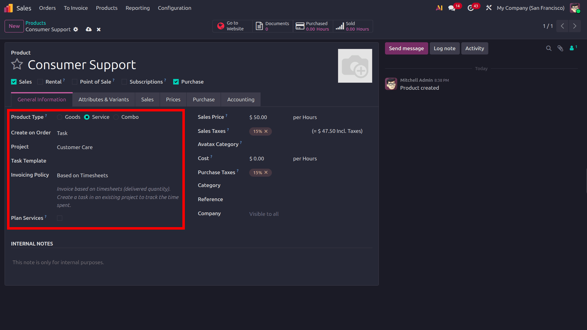 How to Track Time and Bill Helpdesk Tickets in Odoo 19-cybrosys