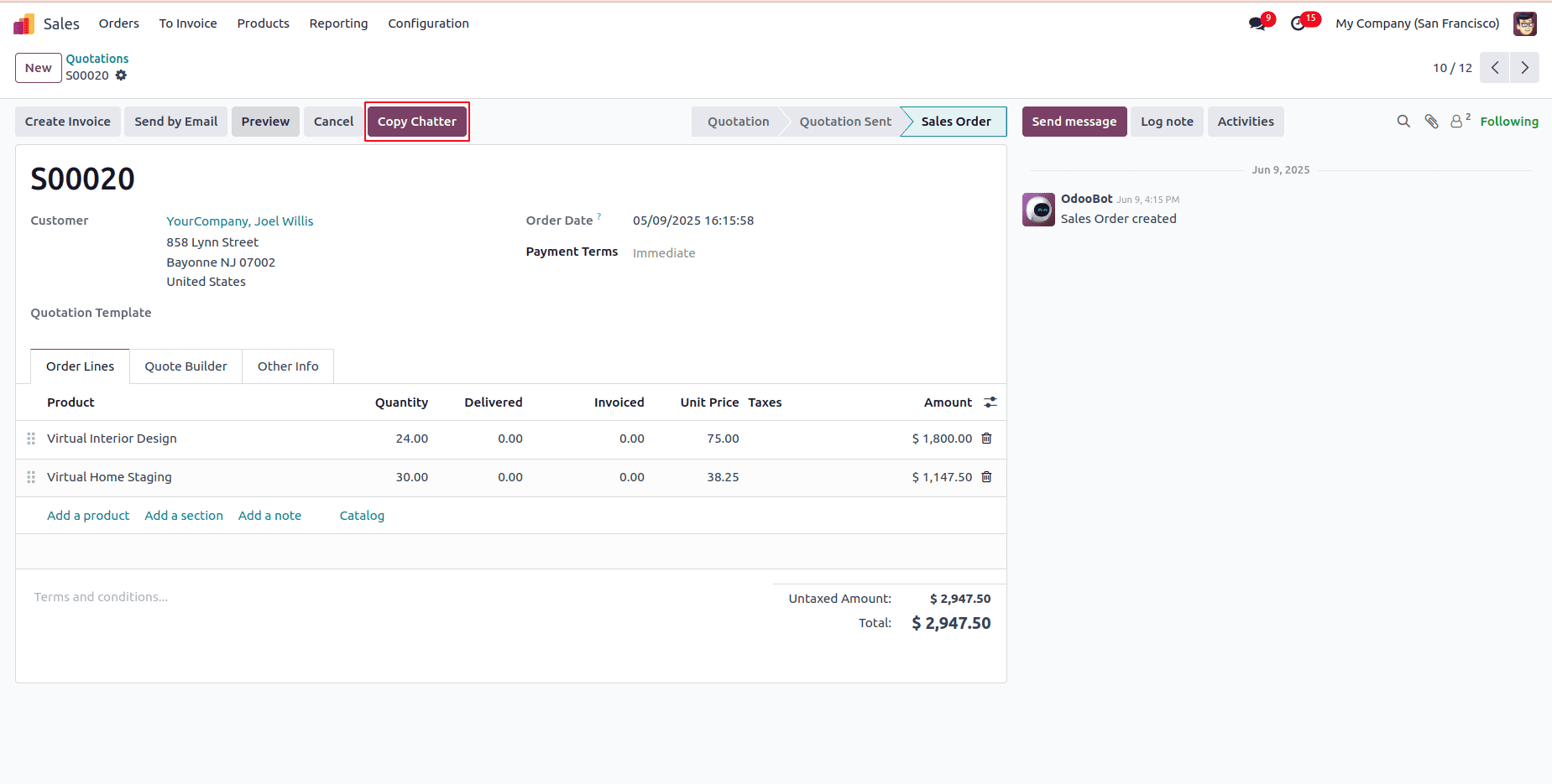 How to Transfer Chatter History from Sales to Delivery in Odoo 18-cybrosys