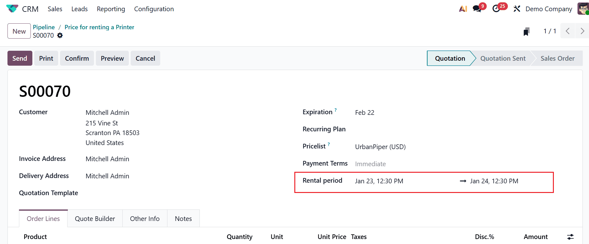 How to turn Leads into Rental Requests in Odoo 19-cybrosys