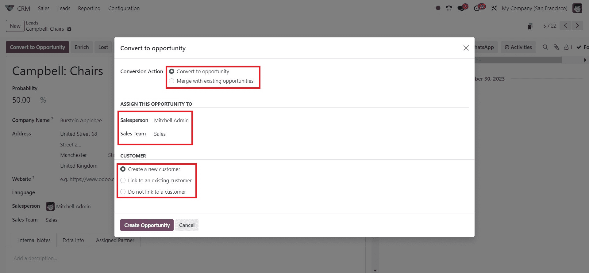 How to Turn Your Leads into Opportunity in Odoo 17 CRM cybrosys