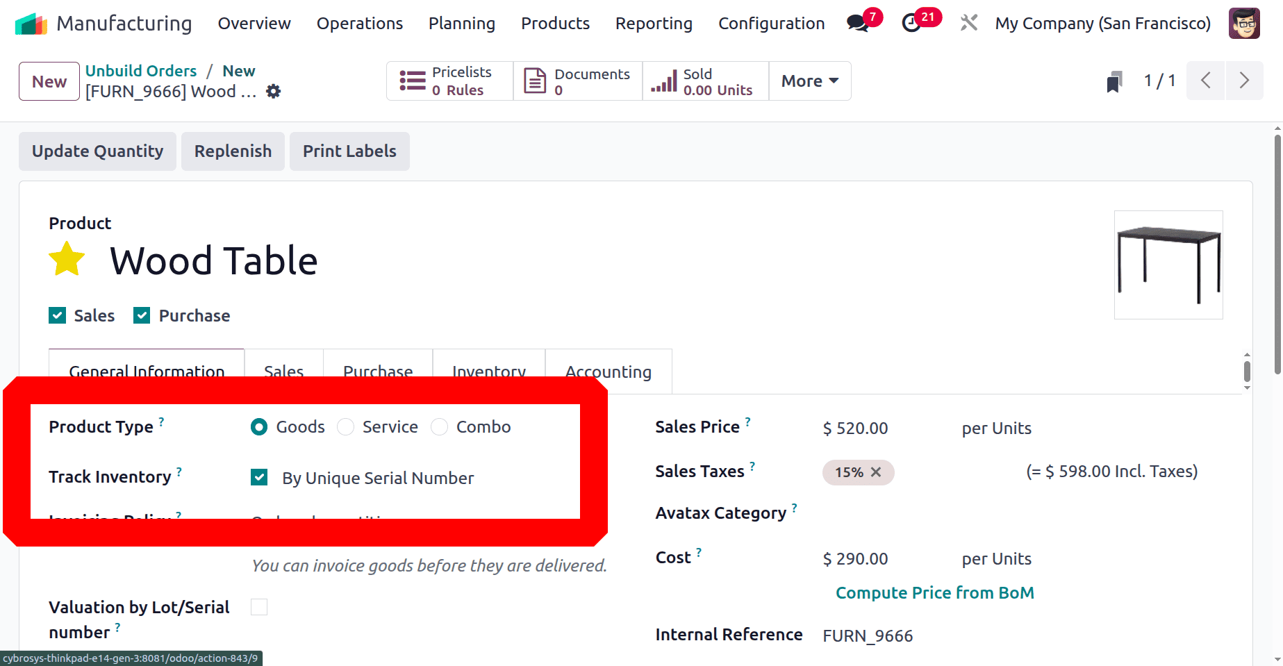 How to Unbuild a Manufacturing Order in Odoo 18-cybrosys