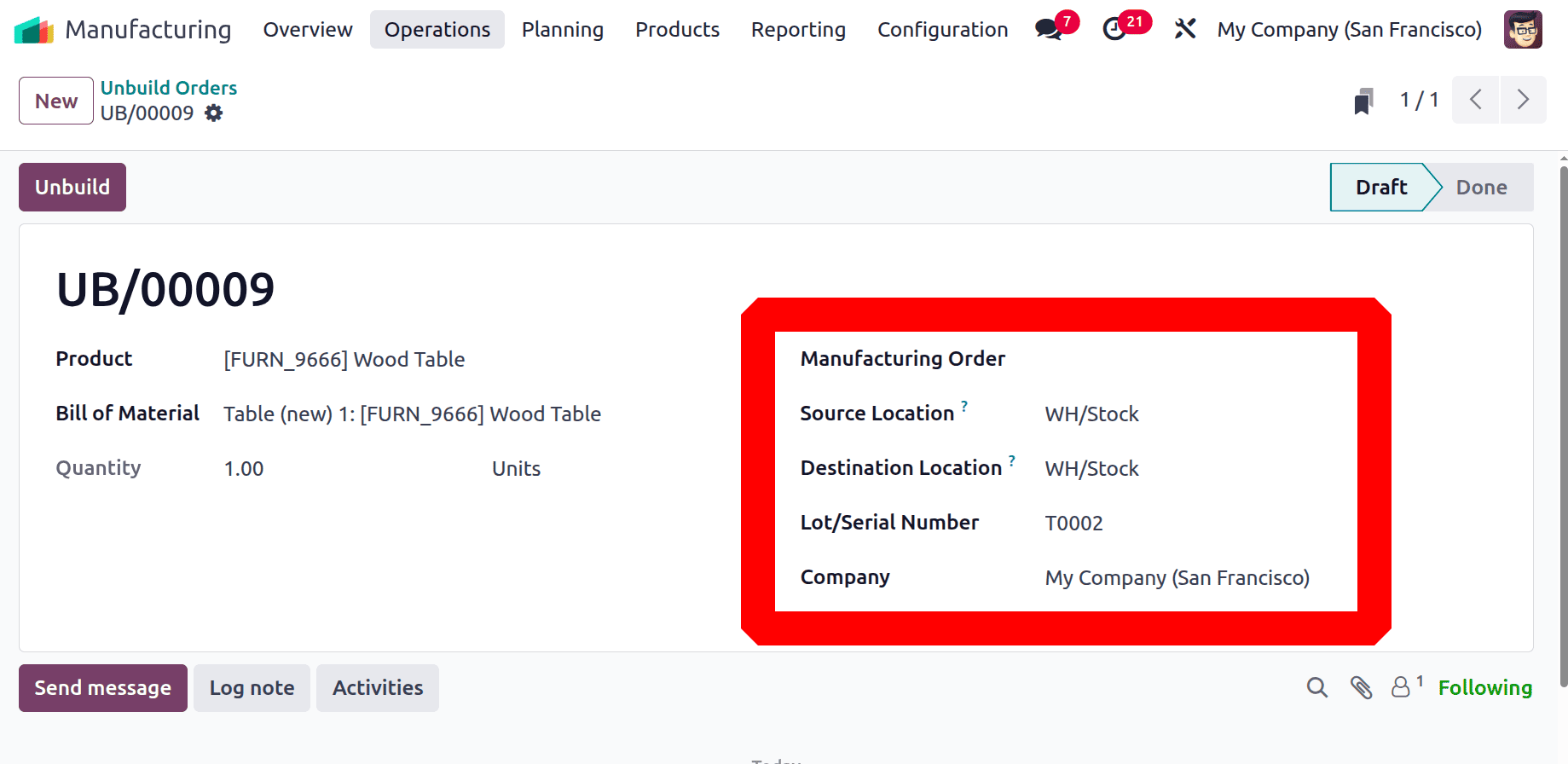 How to Unbuild a Manufacturing Order in Odoo 18-cybrosys