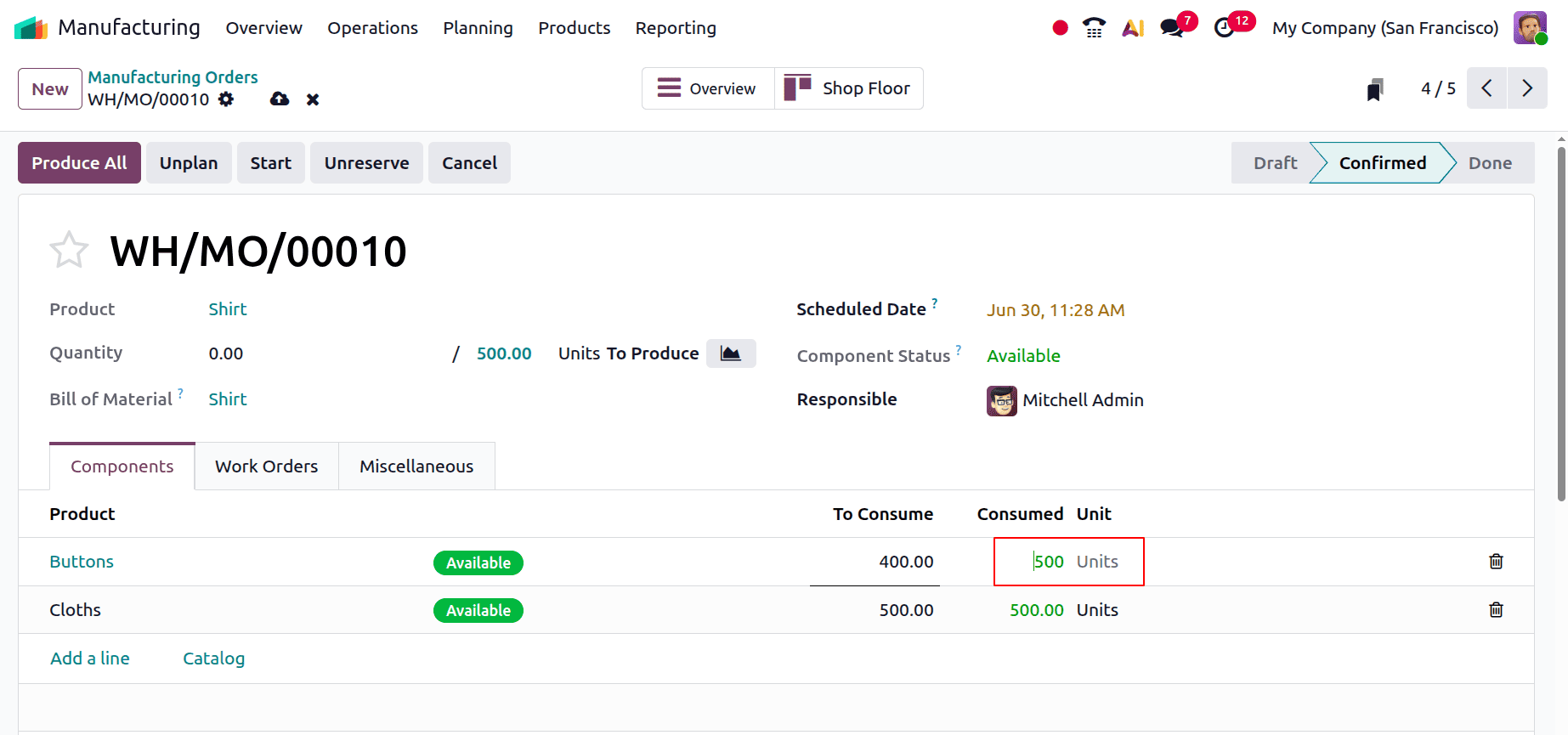 How to Unlock and Edit Manufacturing Orders in Odoo 19-cybrosys