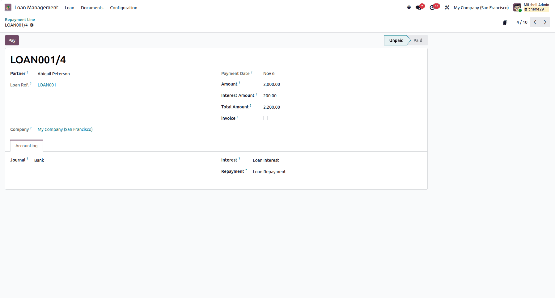 How to Use Advanced Loan Management in Odoo 19-cybrosys