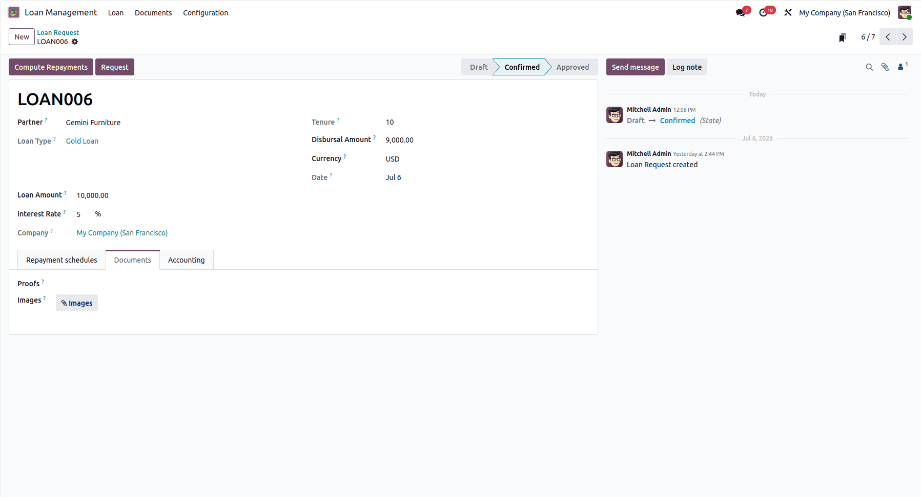 How to Use Advanced Loan Management in Odoo 19-cybrosys